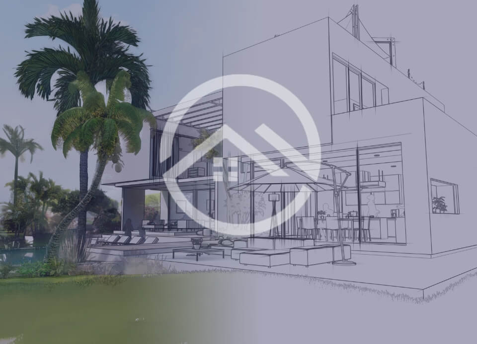 sunset coast front view design
